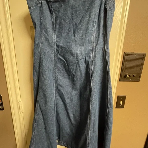 GAP Blue Midi Denim Dress - Picture 8 of 8